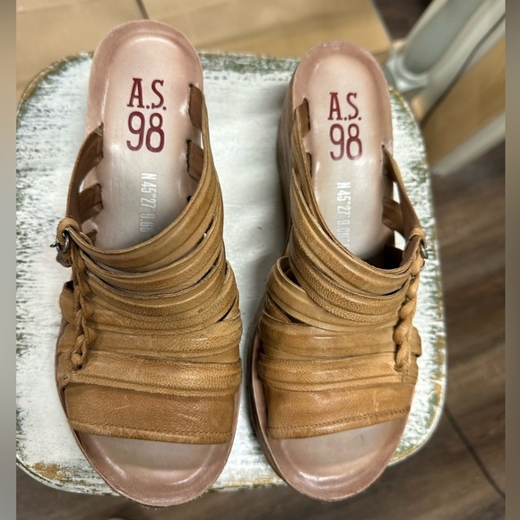 A.S.98 Nicolls wedge heel sandal - Picture 2 of 8